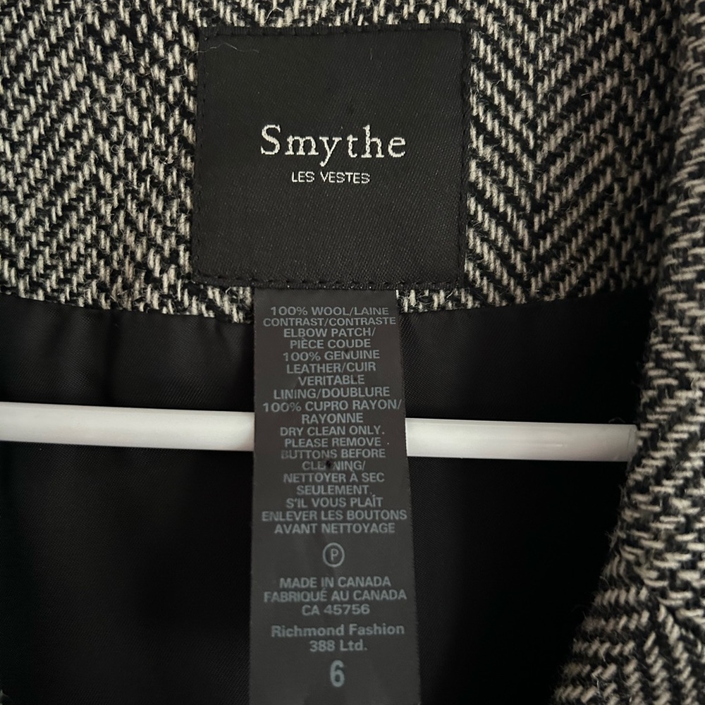 Smythe Grey Tweed Women's Blazer - Picture 4 of 9